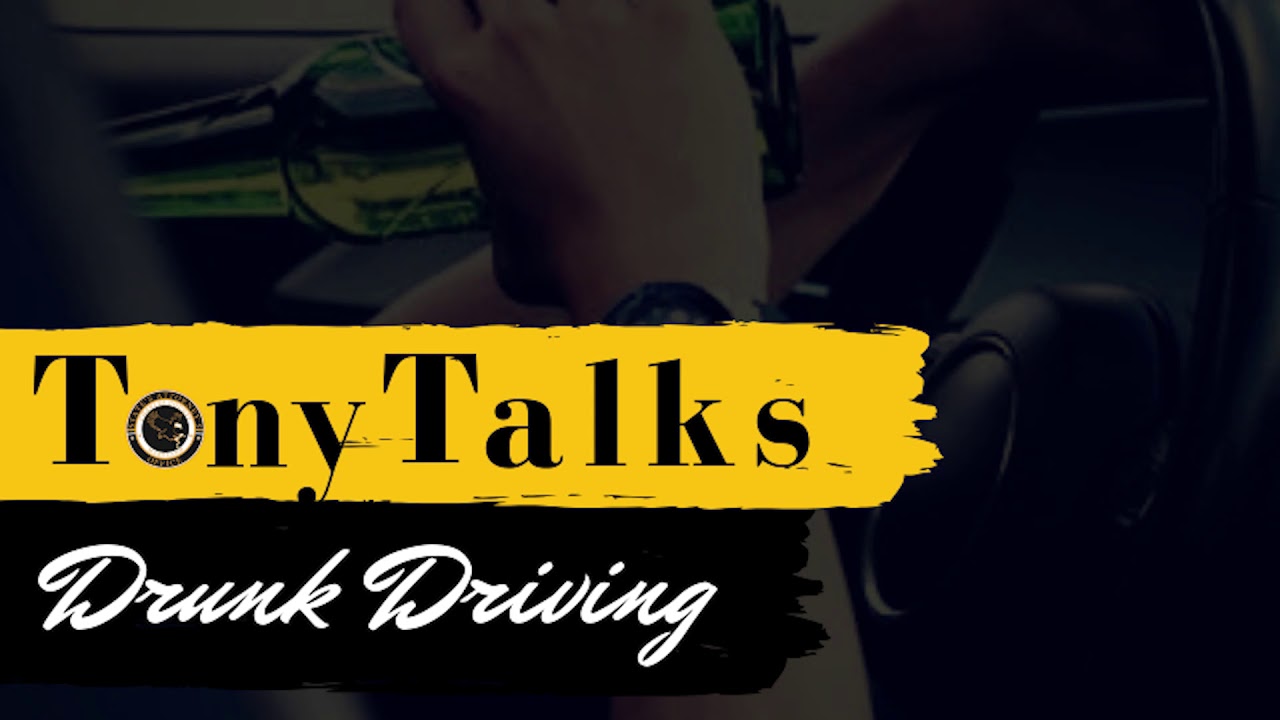 Tony Talks Charles County Crime: Drunk Driving, Pt. 1