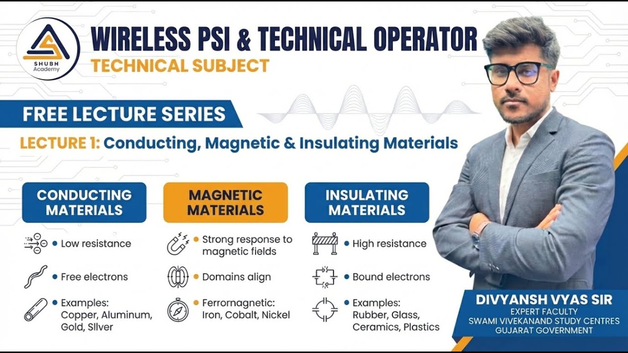 TECHNICAL SUBJECT | LECTURE 1 |WIRELESS PSI & TECHNICAL OPERATOR | 06:00 PM 19-01-2026