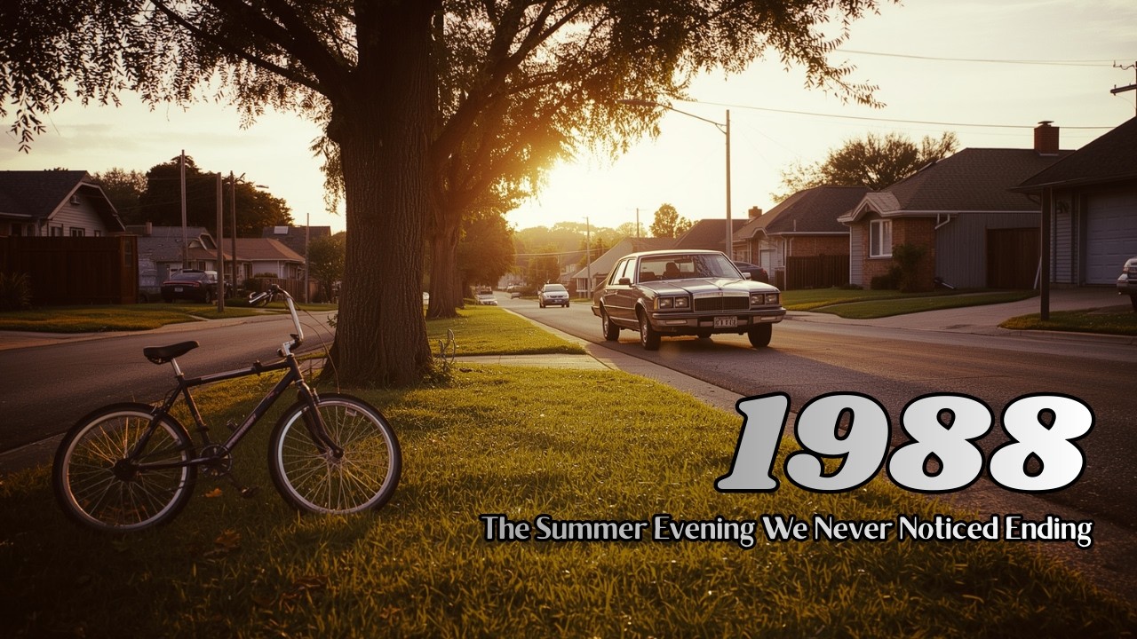Late Summer 1988 – Crickets, Sunset, and Playing Outside // 80s Neighborhood Ambience