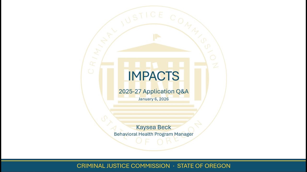 Webinar: IMPACTS Application (25-27) - 20260106