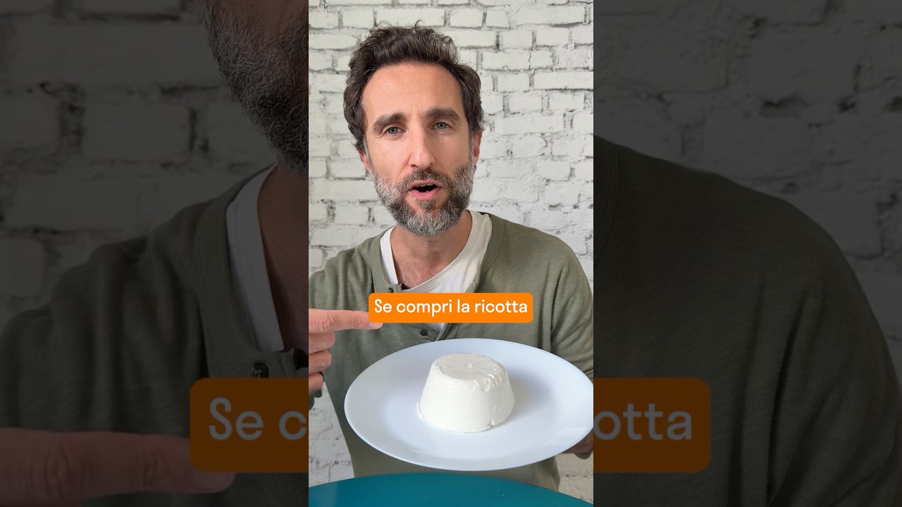 Se compri la ricotta al supermercato ti segnalo una cosa molto importante da sapere.