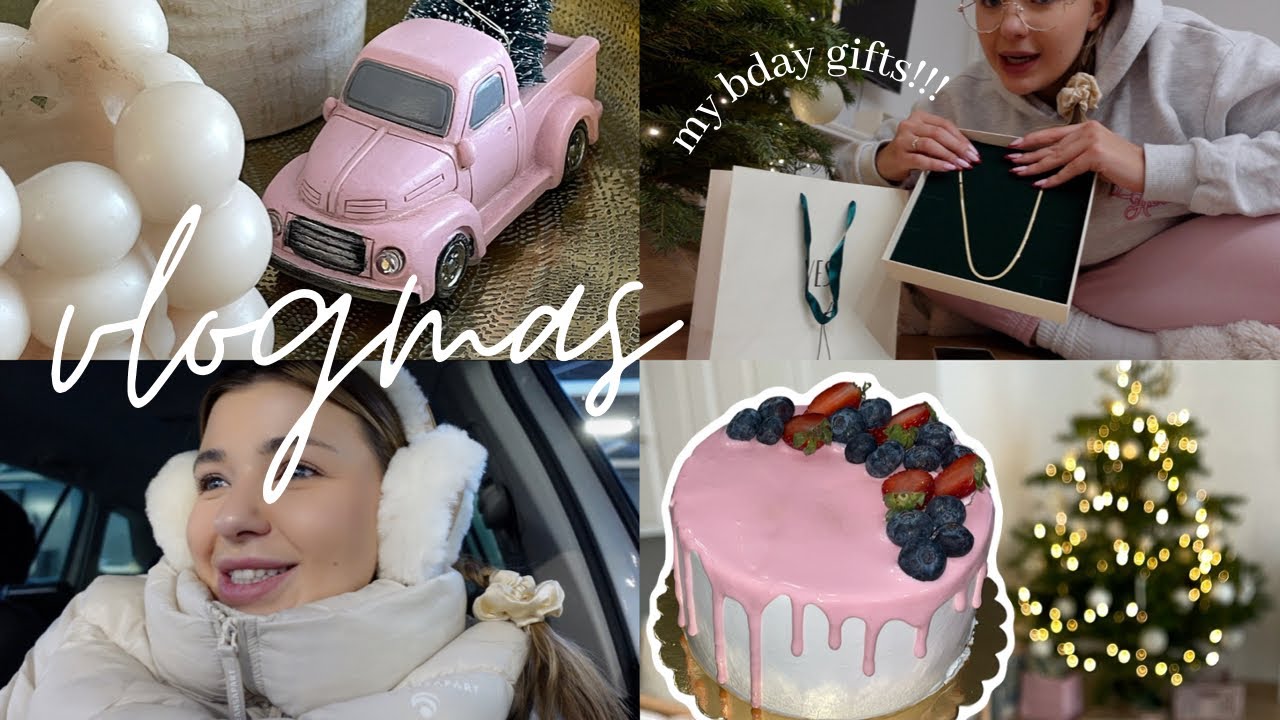 VLOGMAS: urodzinowe prezenty/ codzienny makeup/ dziurawe legginsy/ nauszniki z TK MAXX ❄️