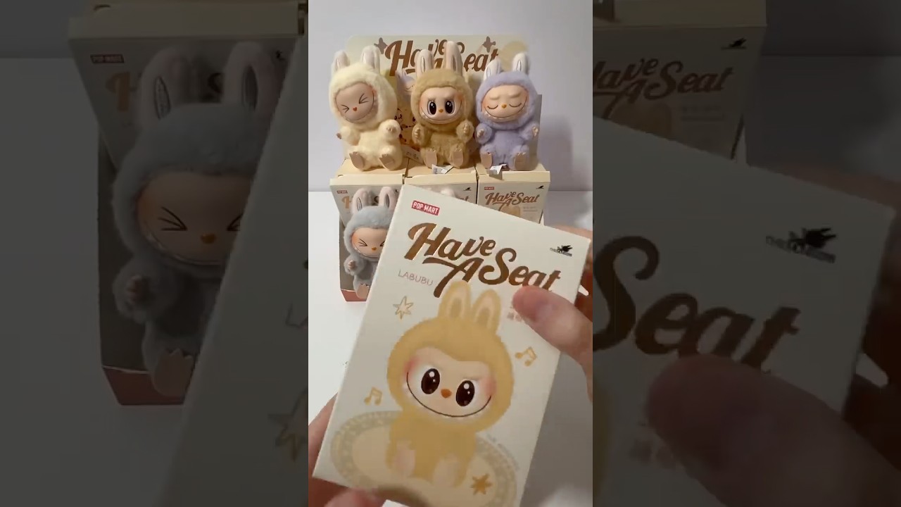 Labubu Have a Seat Unboxing (ASMR) Popmart Blind Box #shorts #fyp