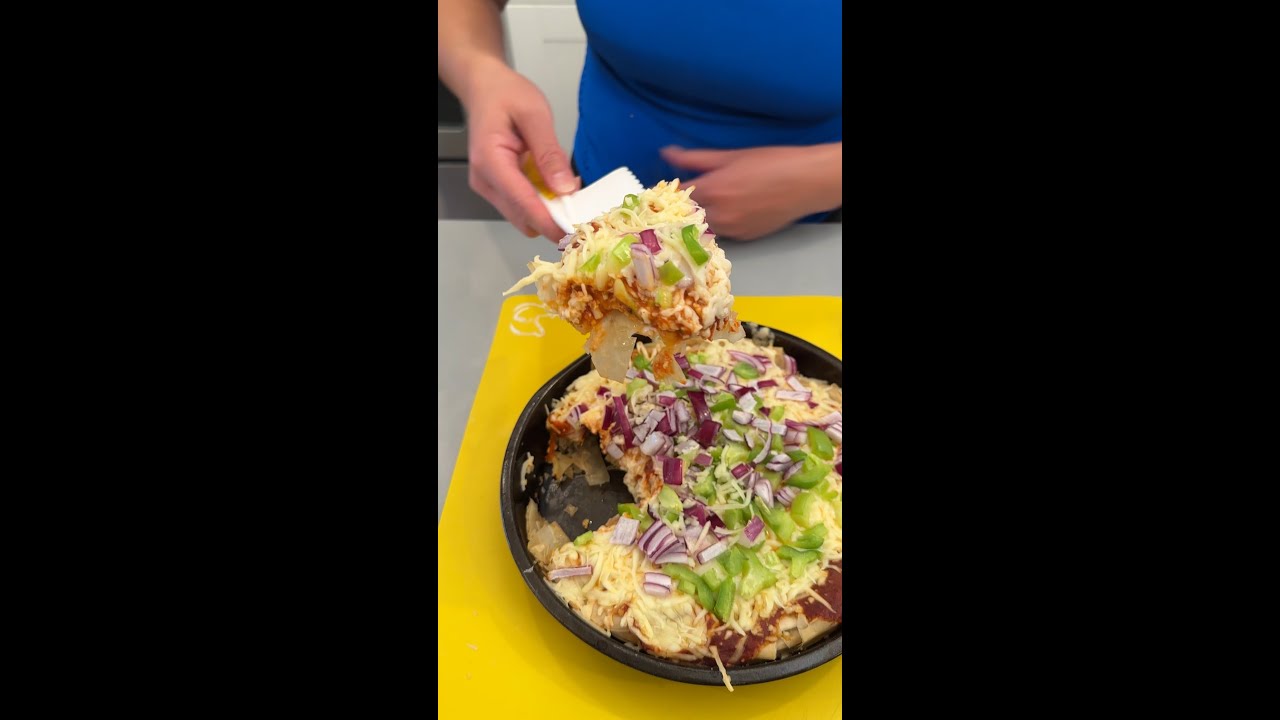 Delicious phyllo dough pizza
