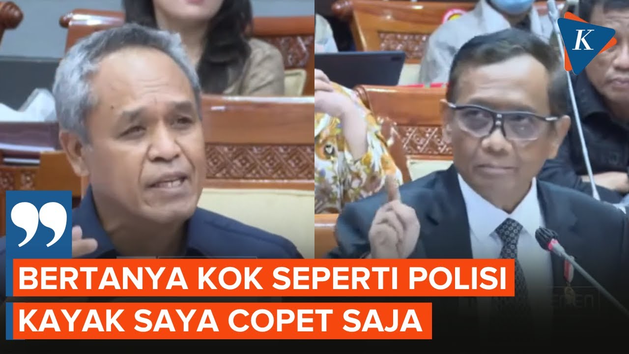 Momen Mahfud MD Cecar Benny K Harman soal Transaksi Janggal Rp 349 Triliun