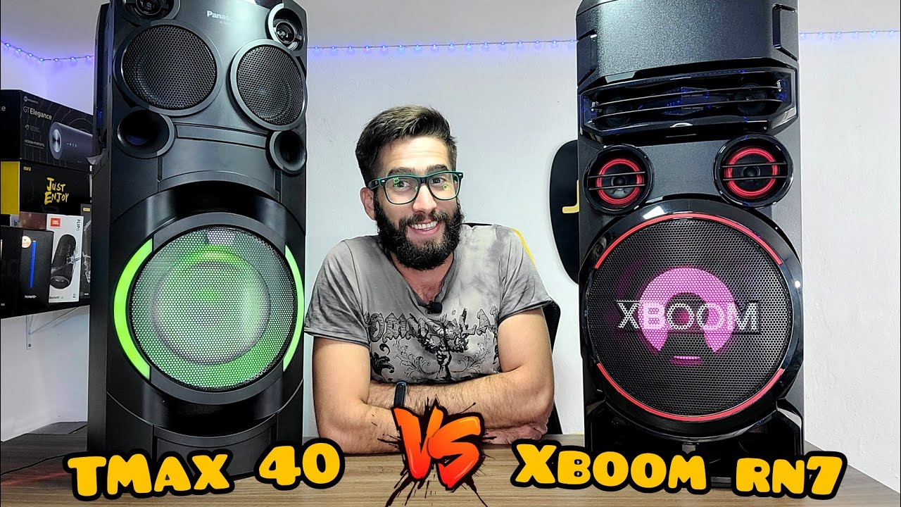PANASONIC TMAX40 Vs LG XBOOM RN7: Qual torre de som ganhou neste DUELO? (Comparativo)