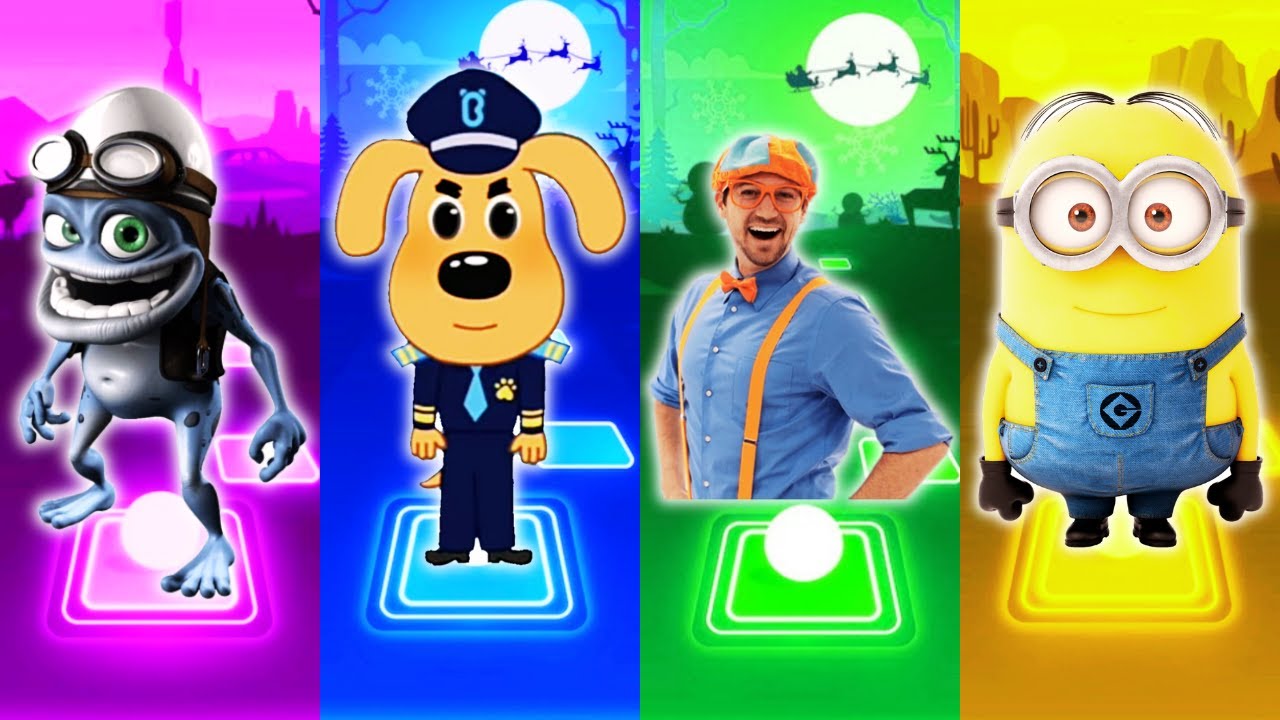 Crazy Frog - Sheriff Labrador - Blippi - Minions - Tiles Hop EDM Rush
