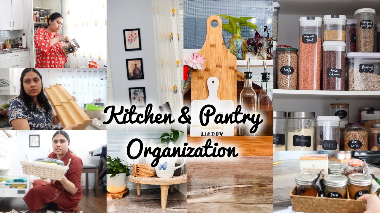 Kitchen and Pantry Organization - Kitchen Countertop Decor and deep Cleaning