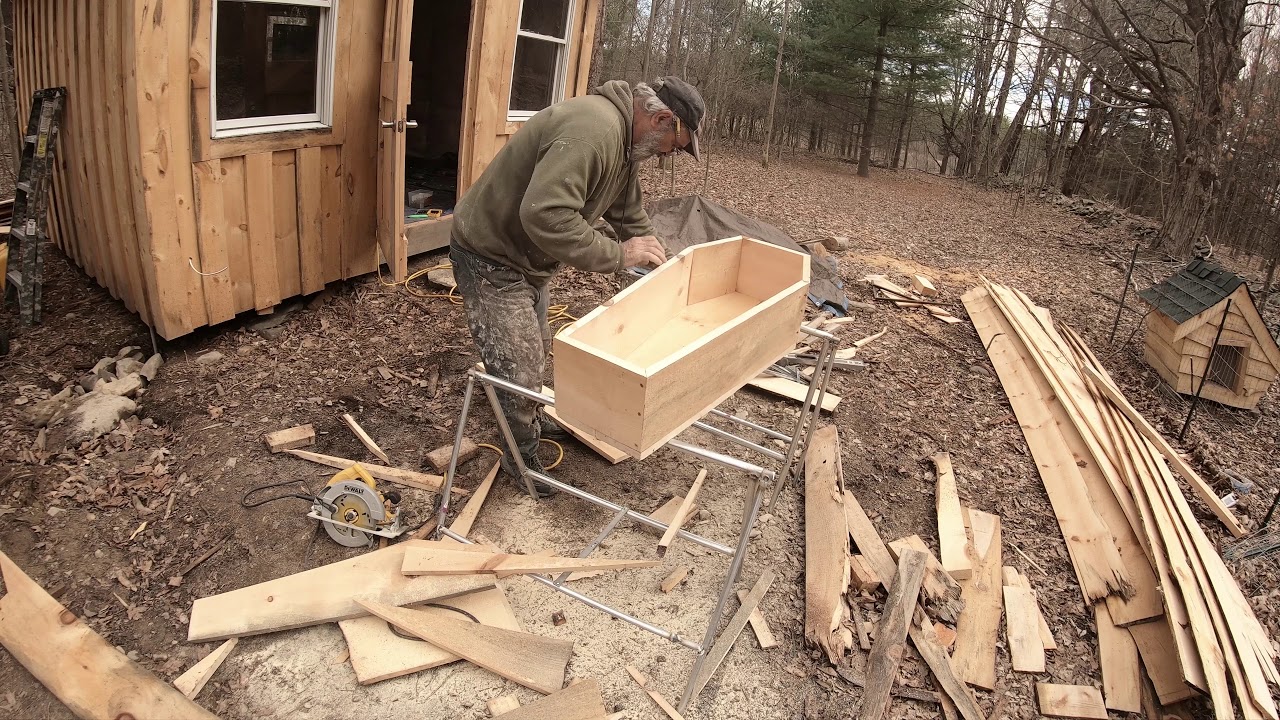 building a casket for each of my dogs and headstone as well