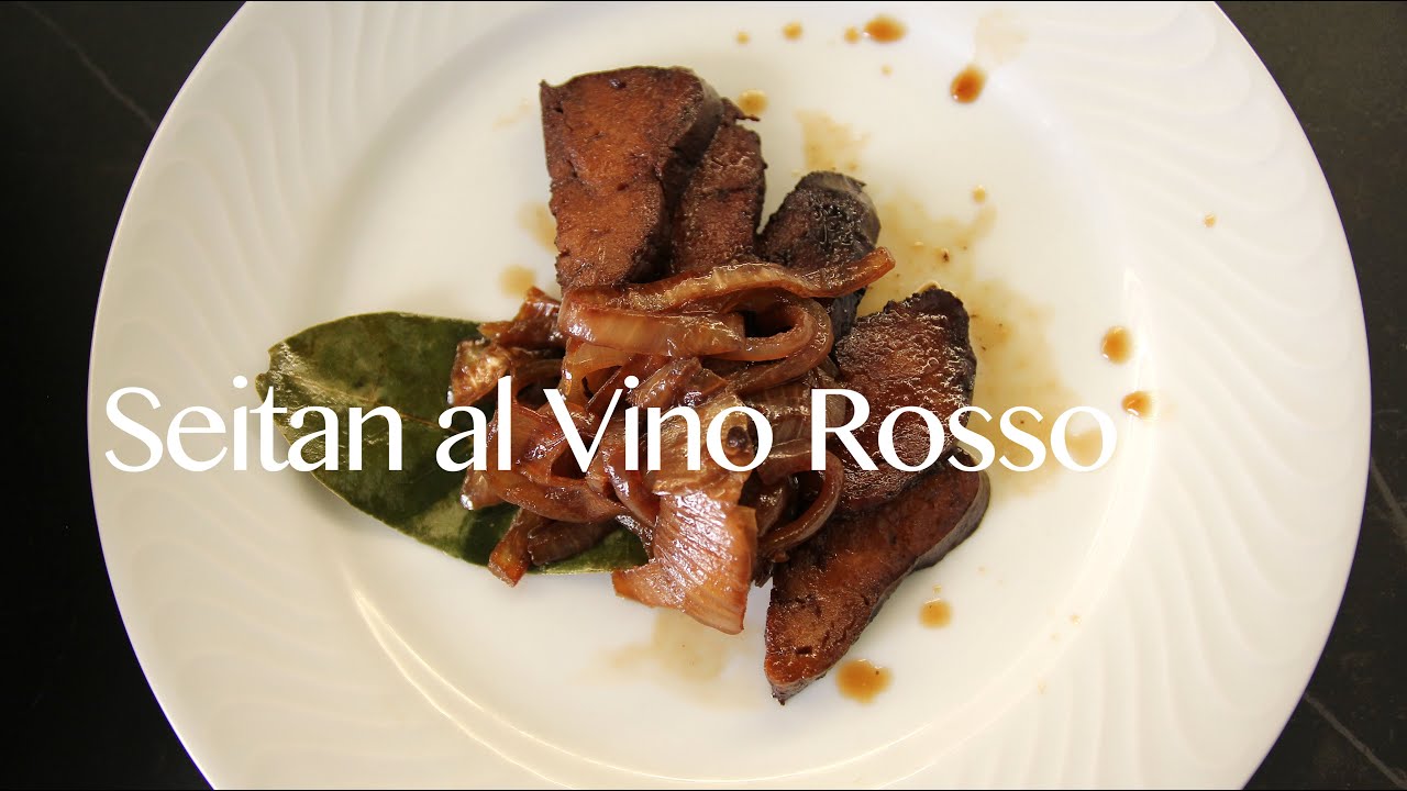 Seitan Aromatico al Vino Rosso - by vegan chef Davide Leo