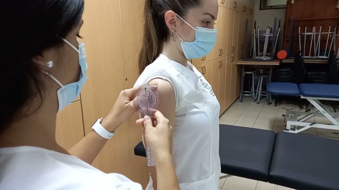 Goniometría hombro (extensión)