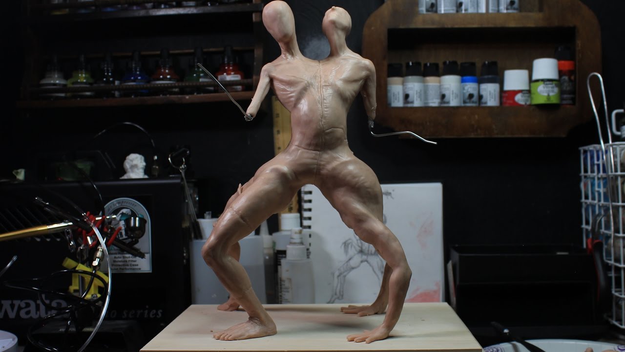 Sculpting Frankenstein's Monster Part 2 (Adding the Clay) Supersculpey
