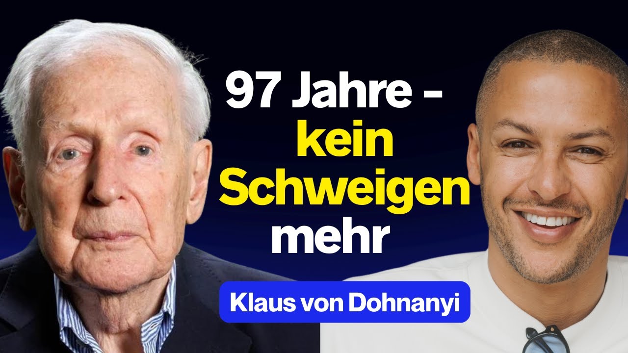 Klaus von Dohnanyi zerlegt die Kriegslügen! 97 Jahre Klartext 🤯