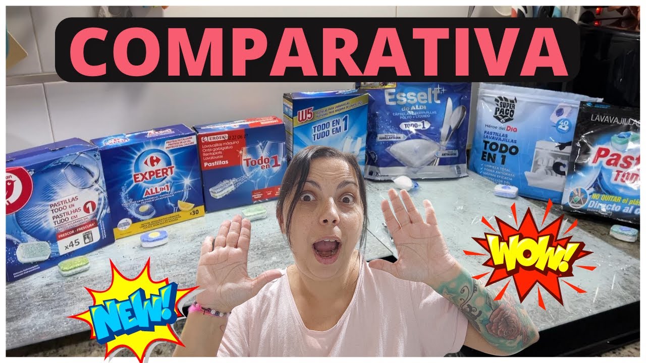 COMPARATIVA PASTILLAS DE LAVAVAJILLAS+CUAL SERÁ MEJOR❓❓