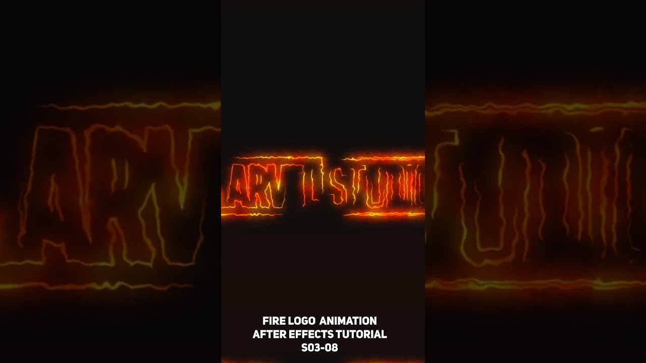 Fire Logo Animation After Effects  - S0308 #shorts #logo #logoanimation #logoreveal