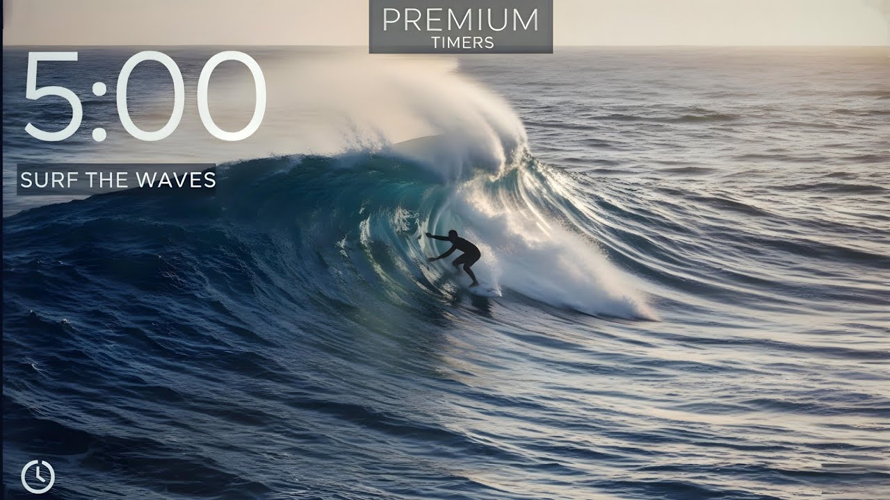 Surf the Waves | 5-Minute Premium Visual Timer