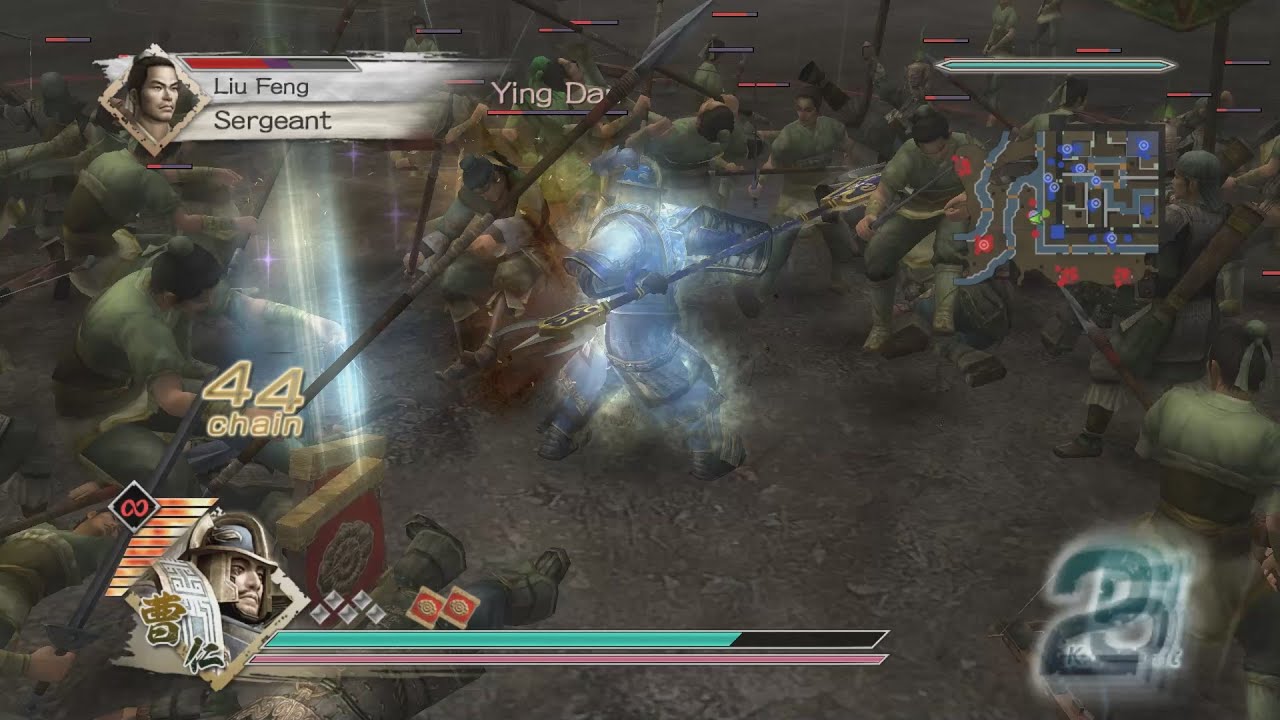 Dynasty Warriors 6 - Cao Ren Free Mode - Chaos Difficulty - Battle of Fan Castle