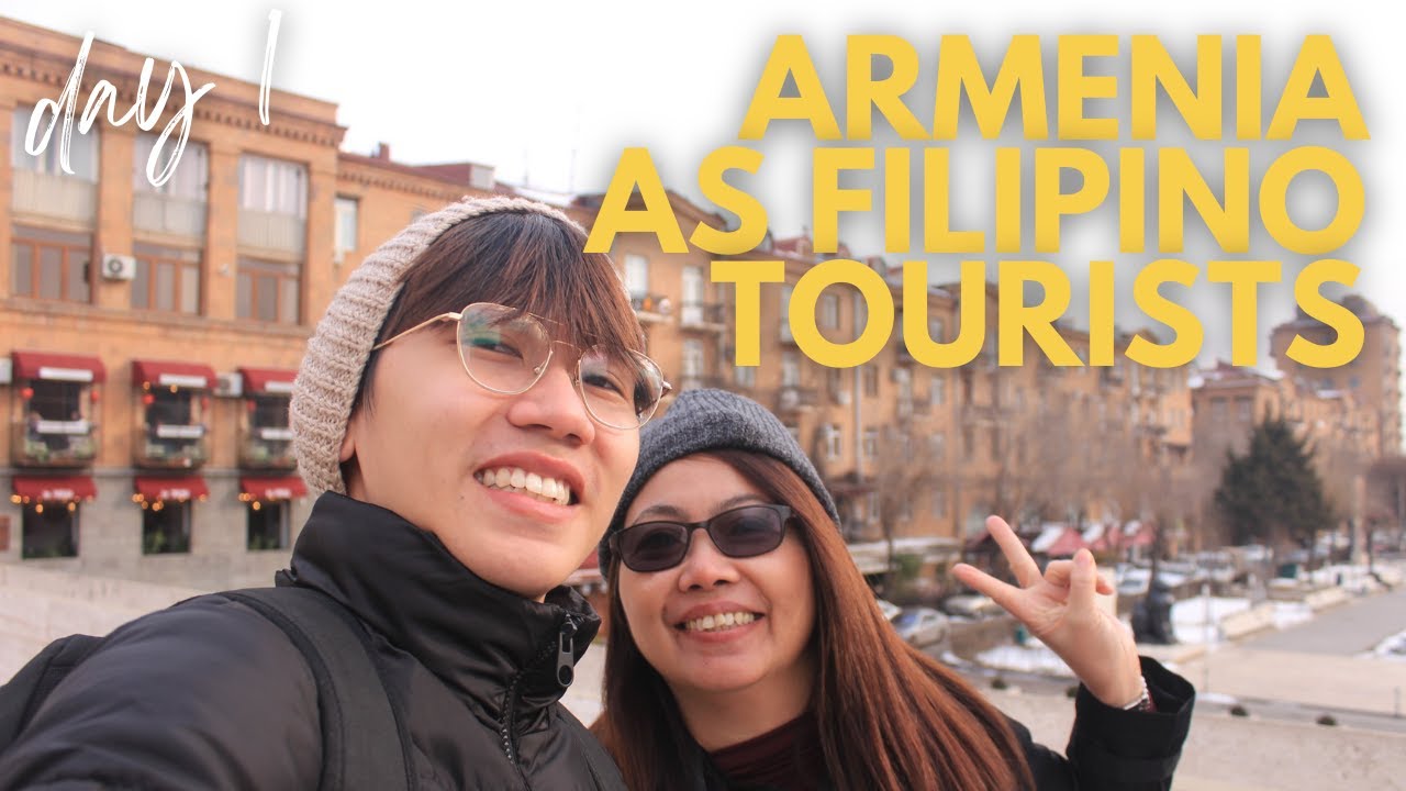 First Winter Experience as Filipinos | Tour in Yerevan & Eating Armenian Food (DAY 1 IN ARMENIA)