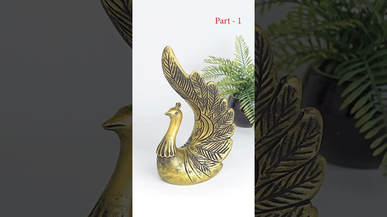 Peacock showpiece making - #DIY #homedecor #craft #Easy #everyone #handmade #roomdecor #showpiece