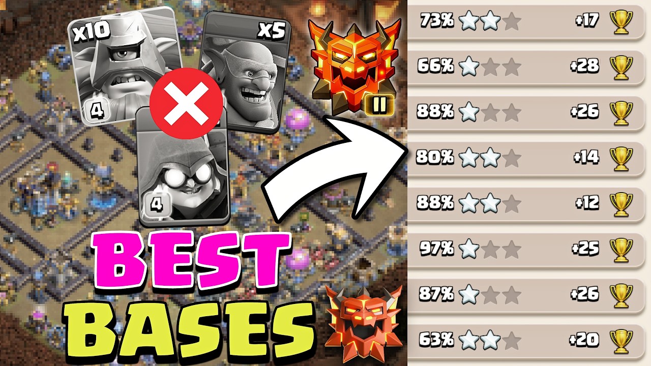 Best Legend 2 and Legend 3 Bases for Ranked with Links. Clash of Clans