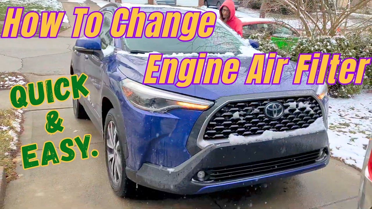 Toyota Corolla Cross Air Filter Replacement DIY