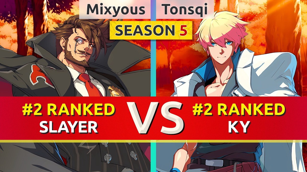 GGST 2.00 ▰ Mixyous (#2 Ranked Slayer) vs Tonsqi (#2 Ranked Ky). High Level Gameplay