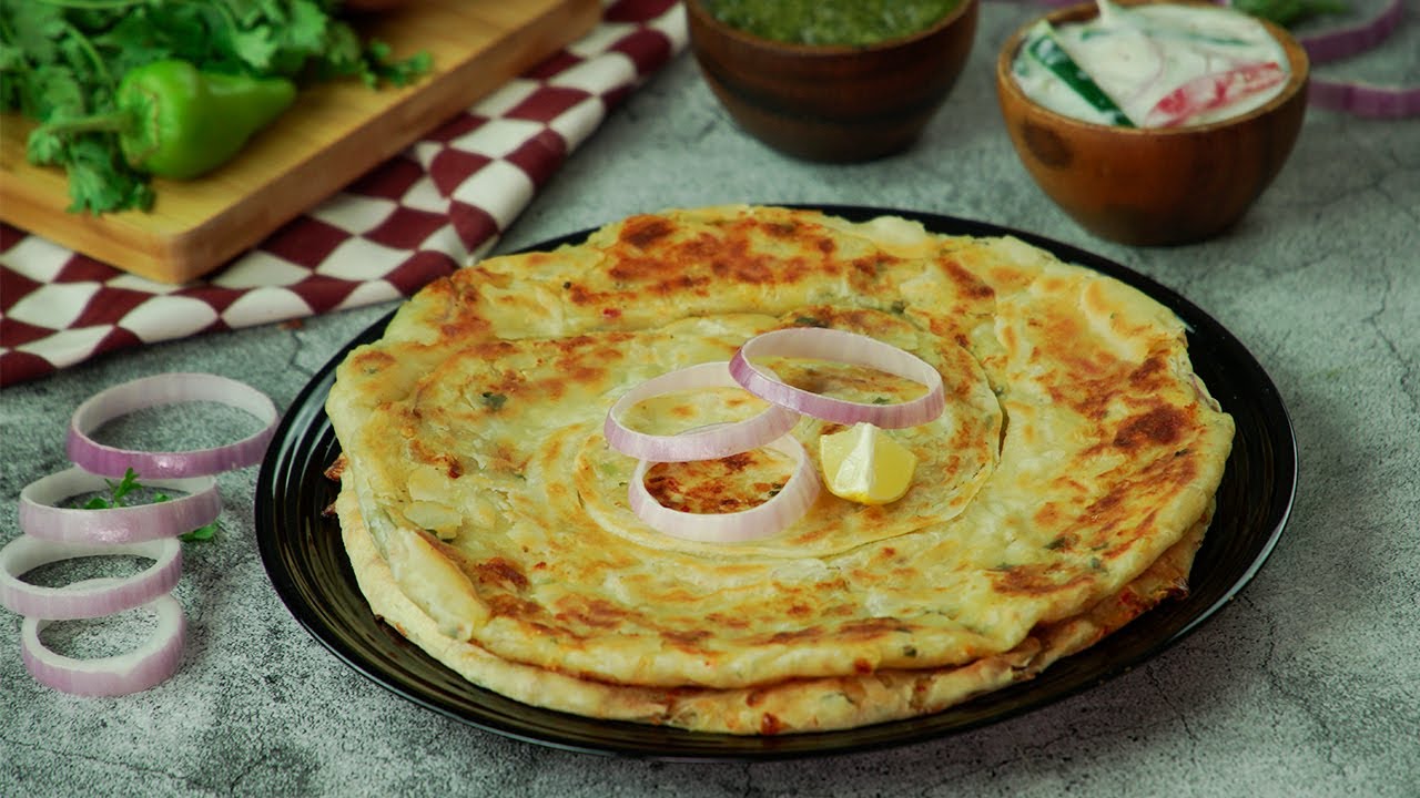 Aloo Stuffed Afghani Fateer Recipe By SooperChef