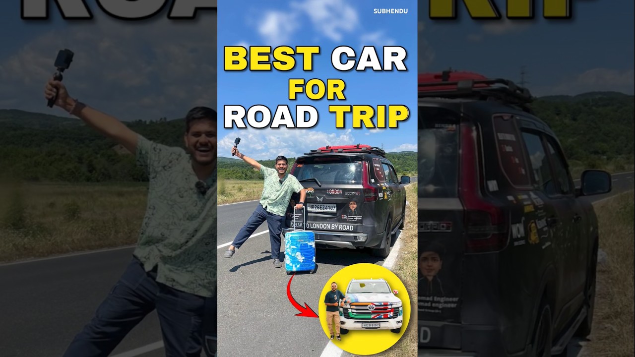 Indian Cars For Road Trip | Delhi to London By Road #shorts #roadtrip #india