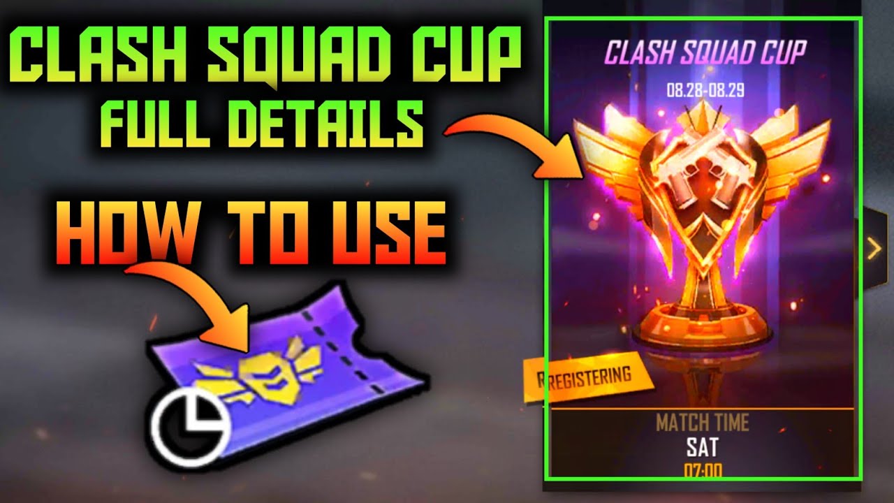 HOW TO JOIN CLASH SQUAD CUP AND HOW TO USE CLASH CUP TOKEN || GARENA FREE FIRE || ROYAL FORCE