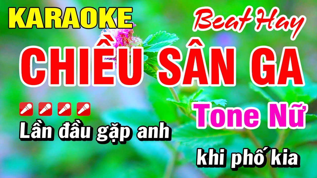 Karaoke Chiều S&acirc;n Ga [ Beat Mới ] Tone Nữ Nhạc Sống Hay Nhất 2025 Ho&agrave;i Phong Organ