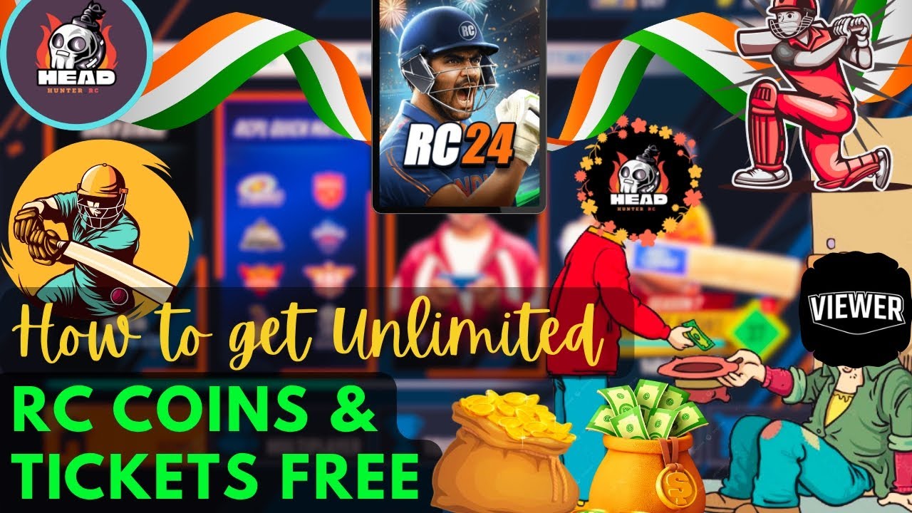 RC 24 EARN *NEW UNLIMITED💰RC COINS & TICKETS for FREE*😲- TRICKS AND INSTANT WAY🔥in REAL CRICKET 24