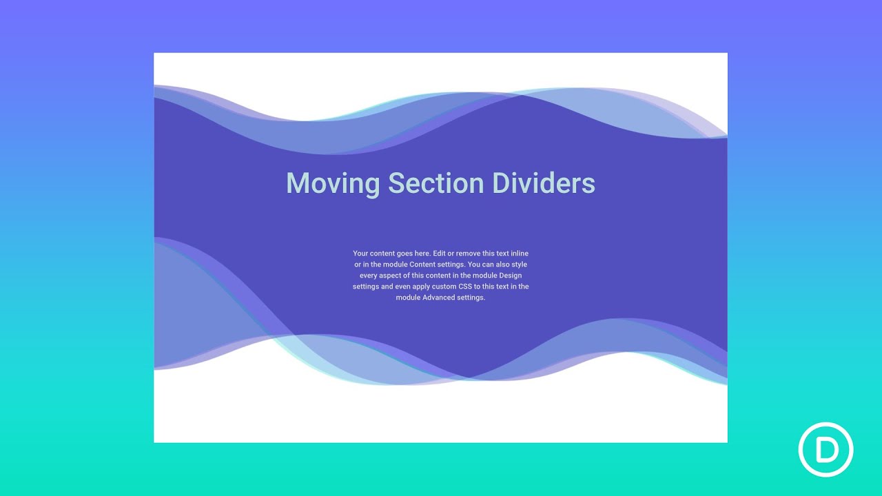 How to Create Section Divider Scroll Effects in Divi