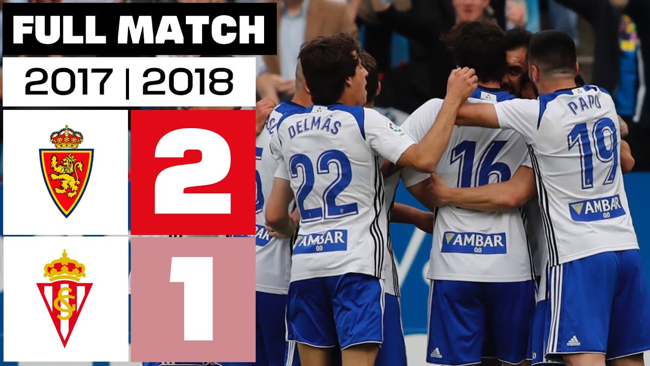 Real Zaragoza 2-1 Real Sporting | PARTIDO COMPLETO | LALIGA HYPERMOTION 2017/2018
