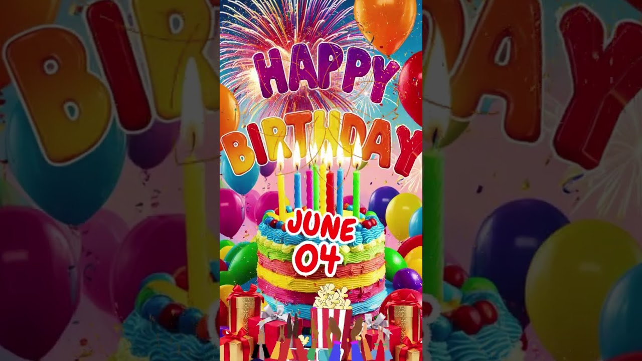 JUNE4 Best  Happy Birthday Song Greetings Video!