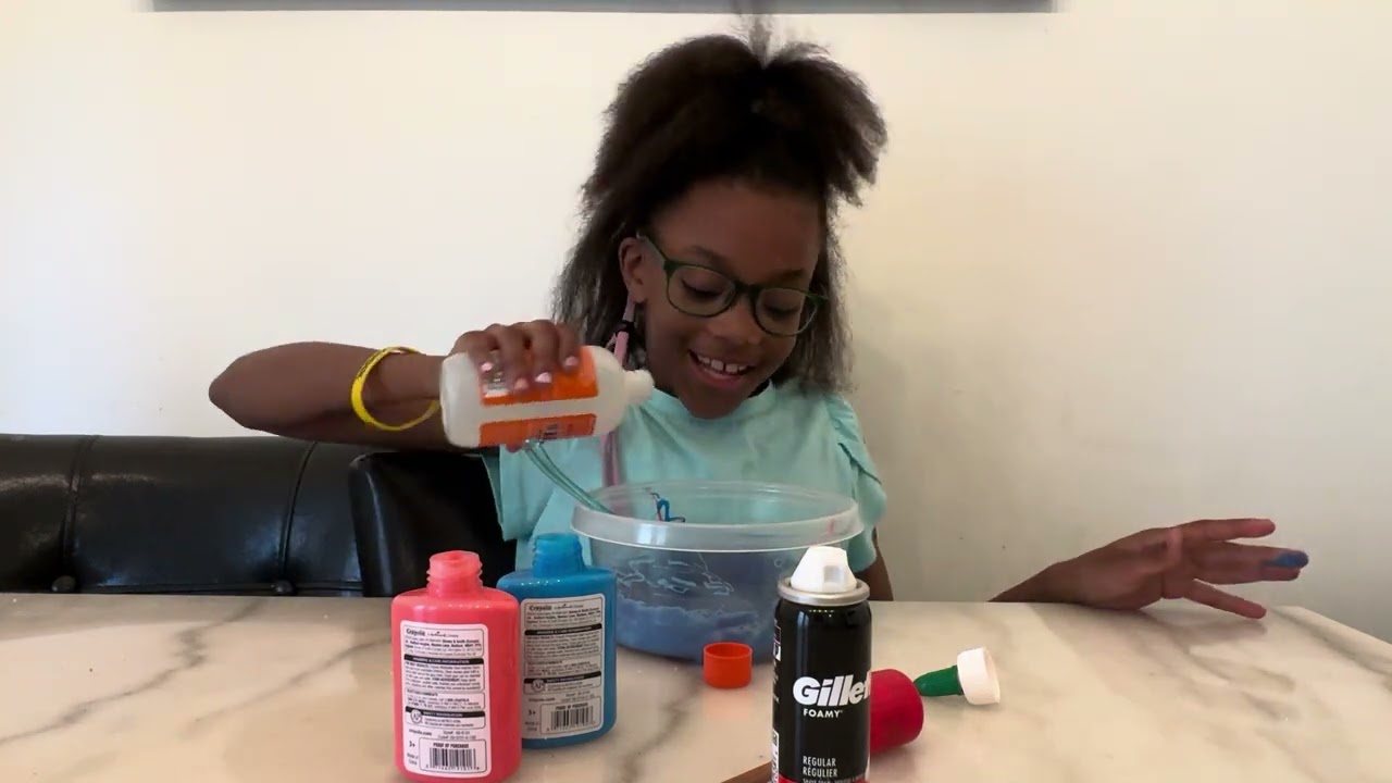 Making fluffy slime
