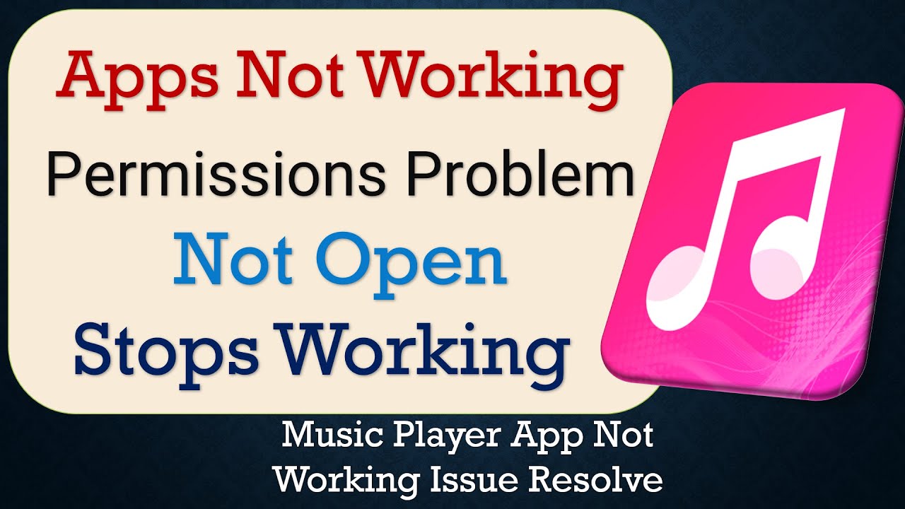 How To Fix Music Player App not working | Not Open | Space Issue | Network & Permissions Issue