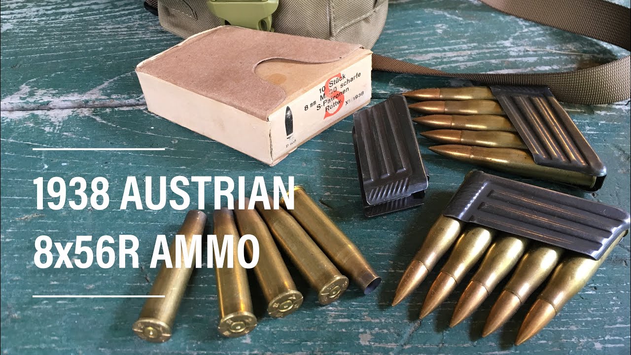 8x56R Hungarian Cartridges, Clips and Packaging.