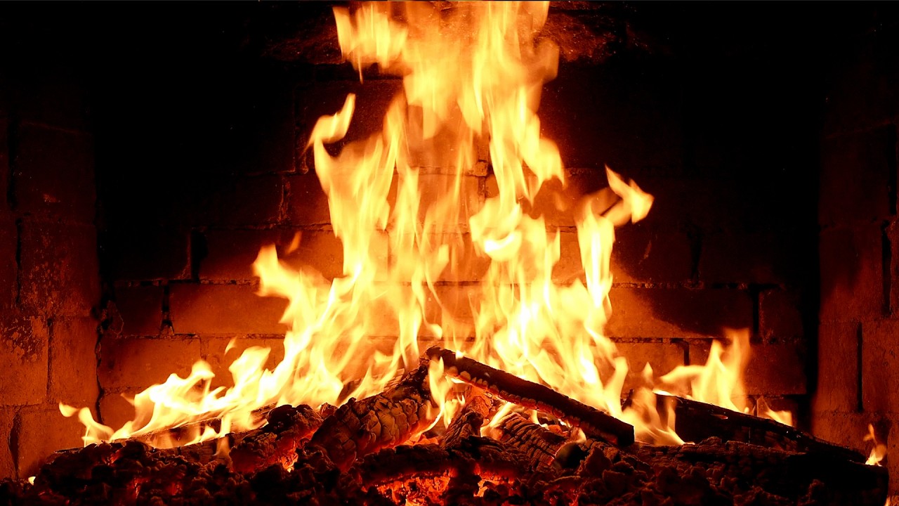 🔥 Cozy Fireplace 4K. Fireplace with Crackling Fire Sounds. Fireplace 4K UHD