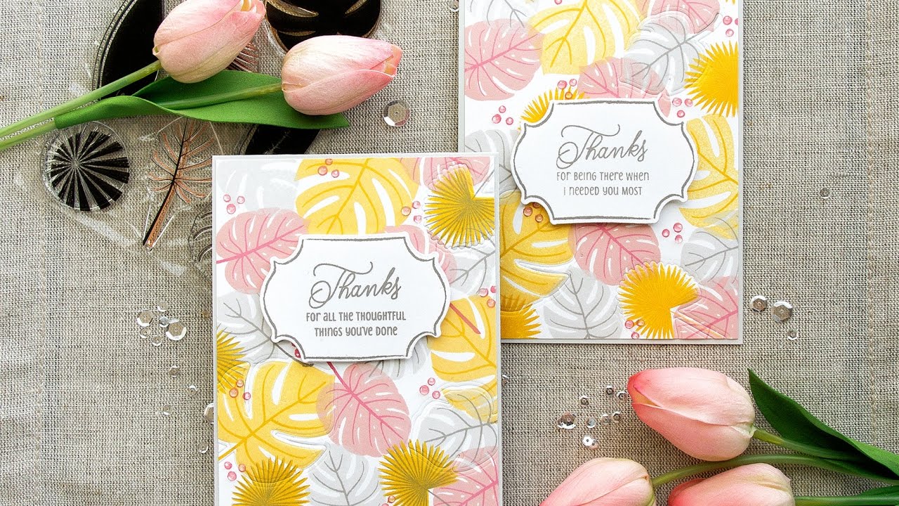 In the Studio with Yana: Dry Embossed Backgrounds