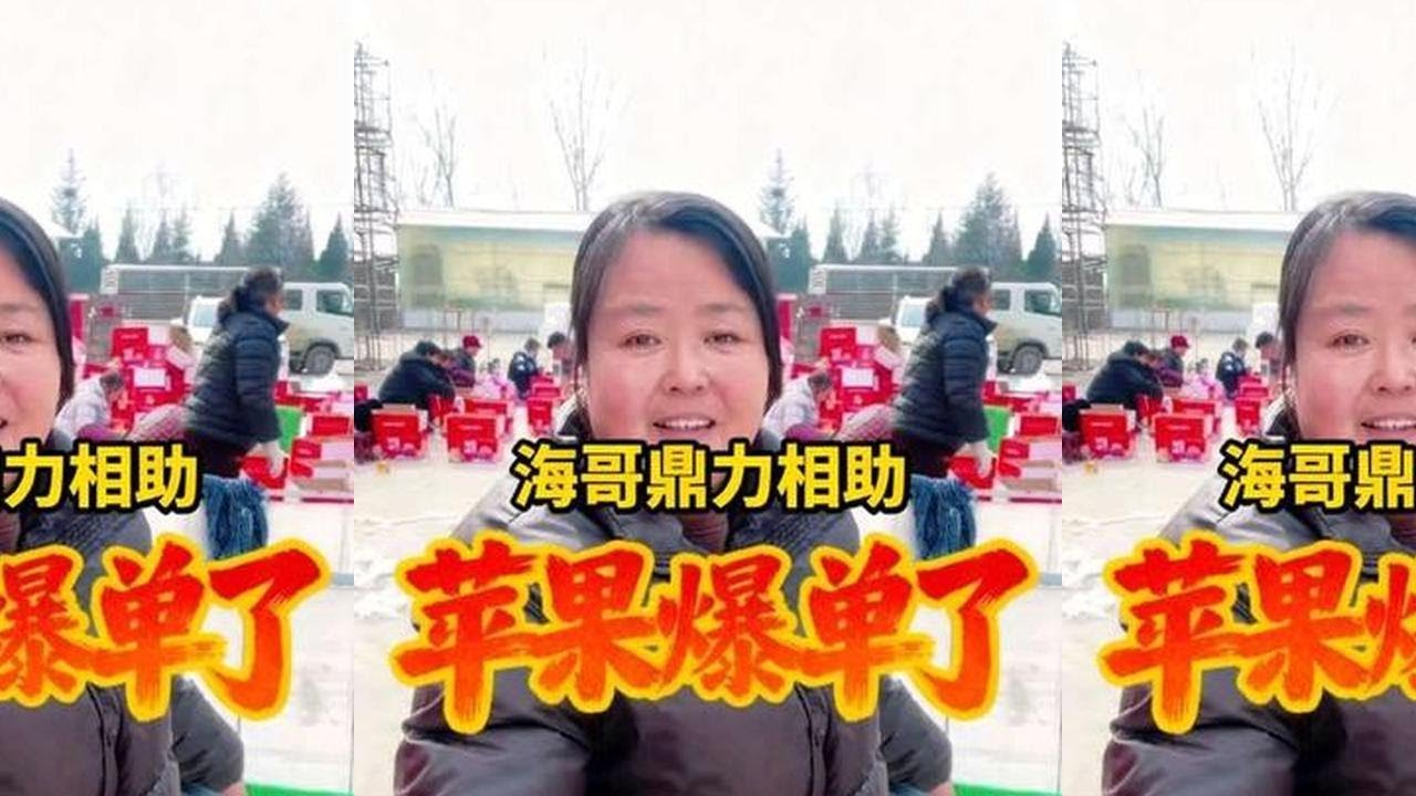 感谢海哥和地球村兄弟姐妹们鼎力相助，才是我们的苹果卖的这么好足足装了两大车。@海哥量地球