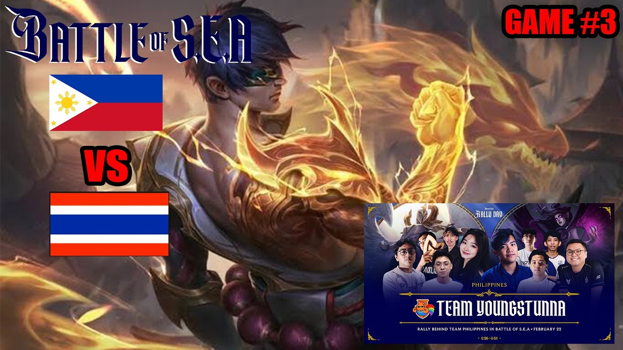 PH vs TH Battle of SEA full game 3 with Team comms Jungler POV