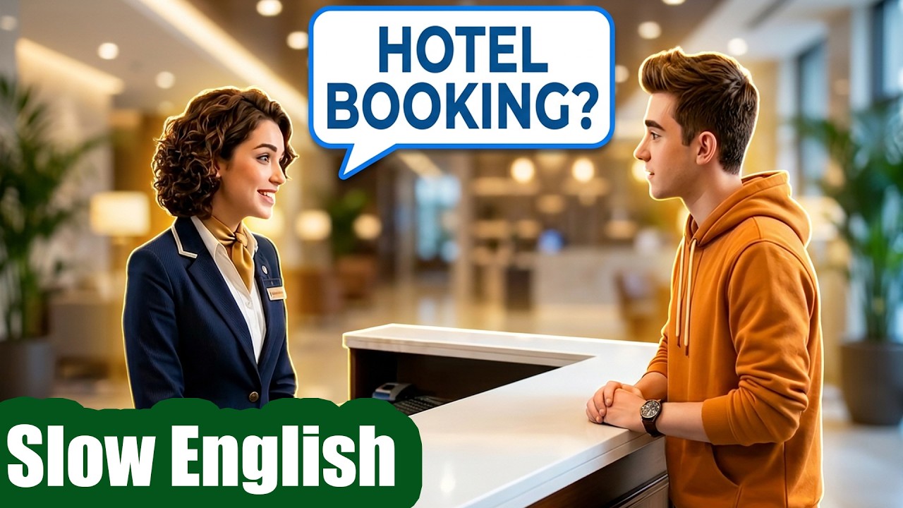 Booking a Hotel Room | English Listening Practice | Slow and Easy English Story for Beginners