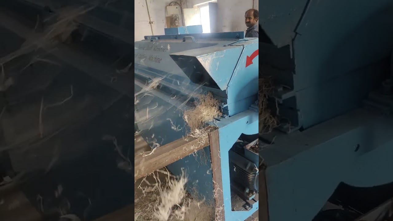 plastic rafiya dust remover and cutting machine.(BY : pooja engineering works )