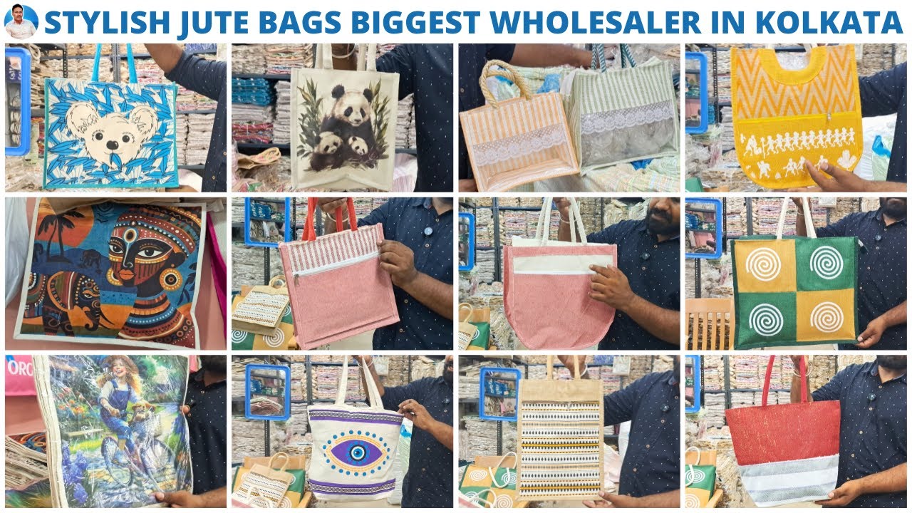 Jute Bag, Jhola Biggest Wholesaler in Kolkata | Kolkata me Jute Bags ka Sabse Saste Rate Shop