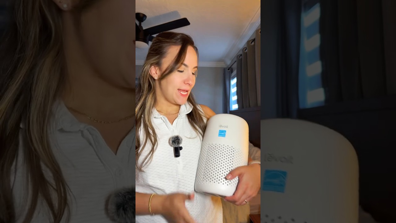 Mini Air purifier, perfect for bedrooms, office and small spaces! #amazonfinds
