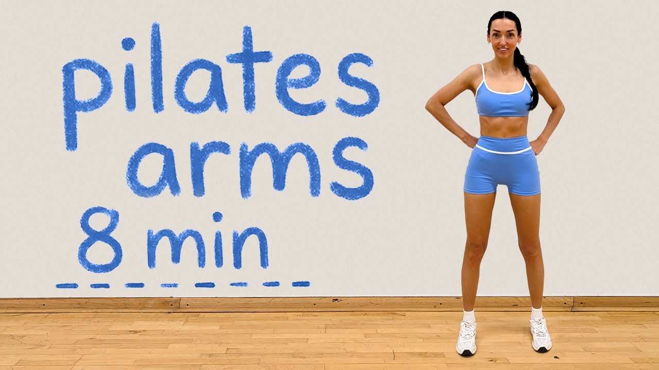 8 Minute Pilates Arms Workout | Toned Arms at Home (No Equipment)