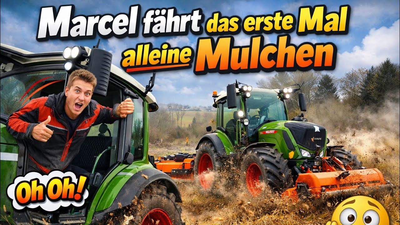 Farm Vlog 2/26 Marcel macht Praktikum und Mulcht die Wiese 👋🏻