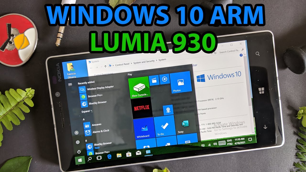 TRANSFORMEI MEU LUMIA 930 EM UM MINI PC ! ? | WINDOWS 10 ARM LUMIA 930 - REVIEW COMPLETO