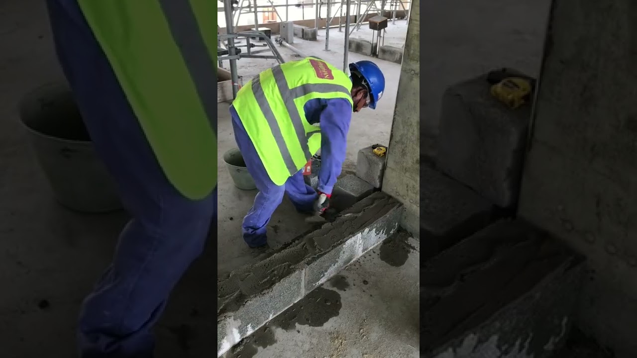 بعض الملاحظات حول أعمال البلوك والاكسسوارات المستخدمة في العمل في المشروع /ابوظبي /الامارات