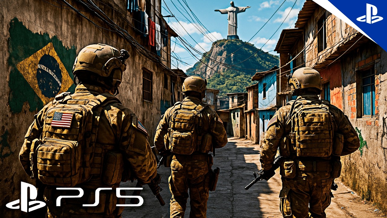 SOLDADOS AMERICANOS ENTRAM NA FAVELA&hellip; e o CAOS COME&Ccedil;A! | Call of Duty - Gameplay (4K HDR ) PS5